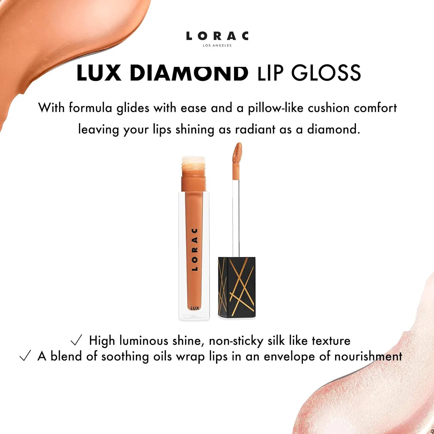 Блеск для губ LORAC LUX Diamond Lip Gloss Pink Sand — фото 2