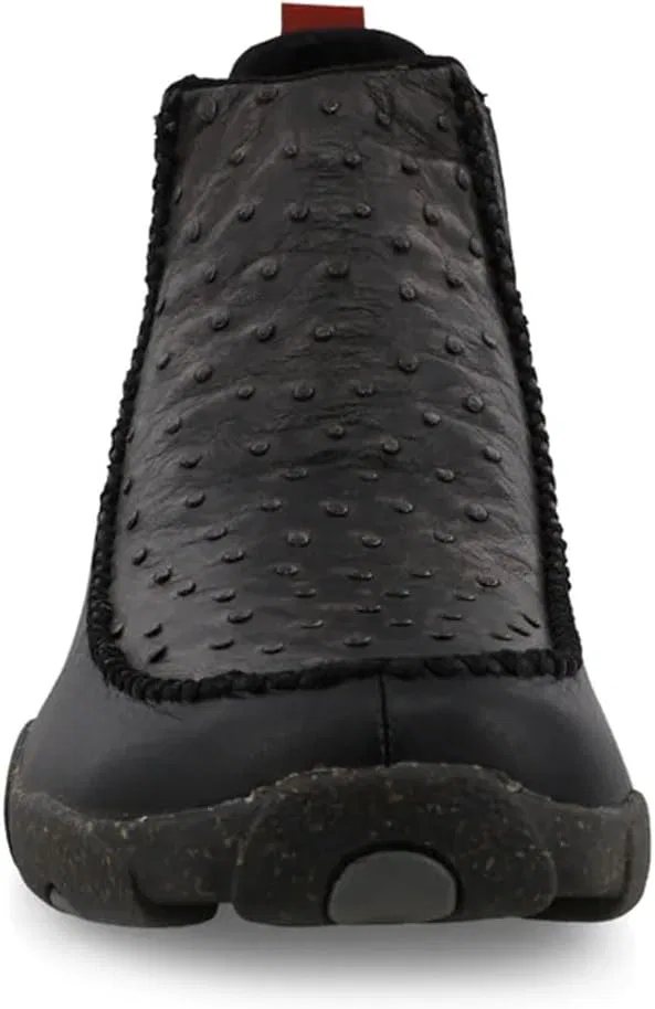 Мокасины Twisted X Chelsea Driving Moc, Black & Black Ostrich — фото 4