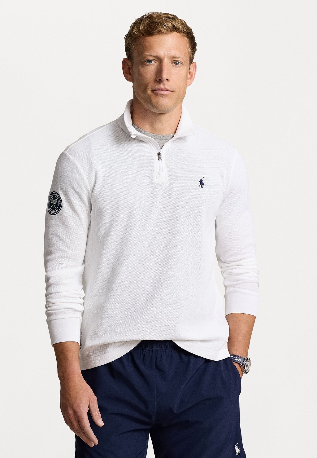 

Футболка с длинным рукавом WIMBLEDON CLARUS PIQUE PULLOVER Ralph Lauren, белый