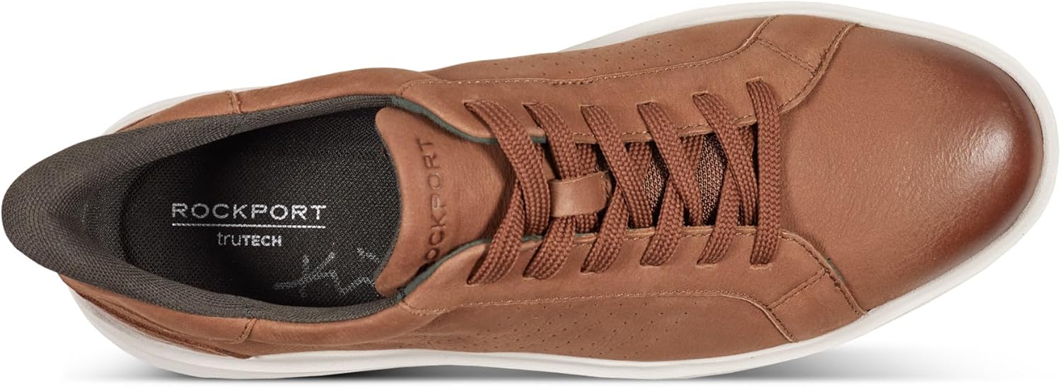 Мужские кроссовки Rockport Tristen с шнуровкой и технологией Step Activated, Caramel — фото 4