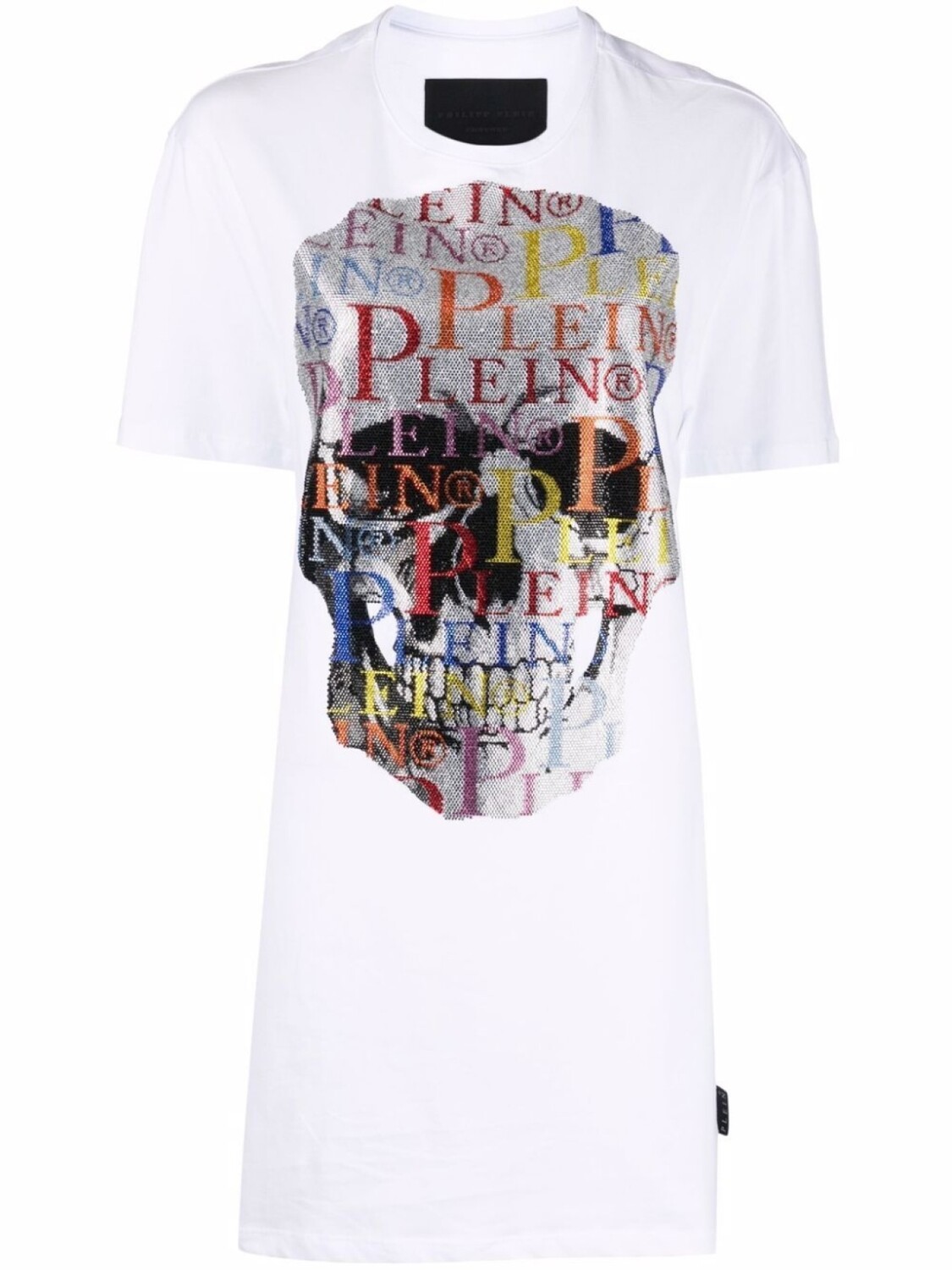 

Платье-футболка с логотипом Philipp Plein, белый