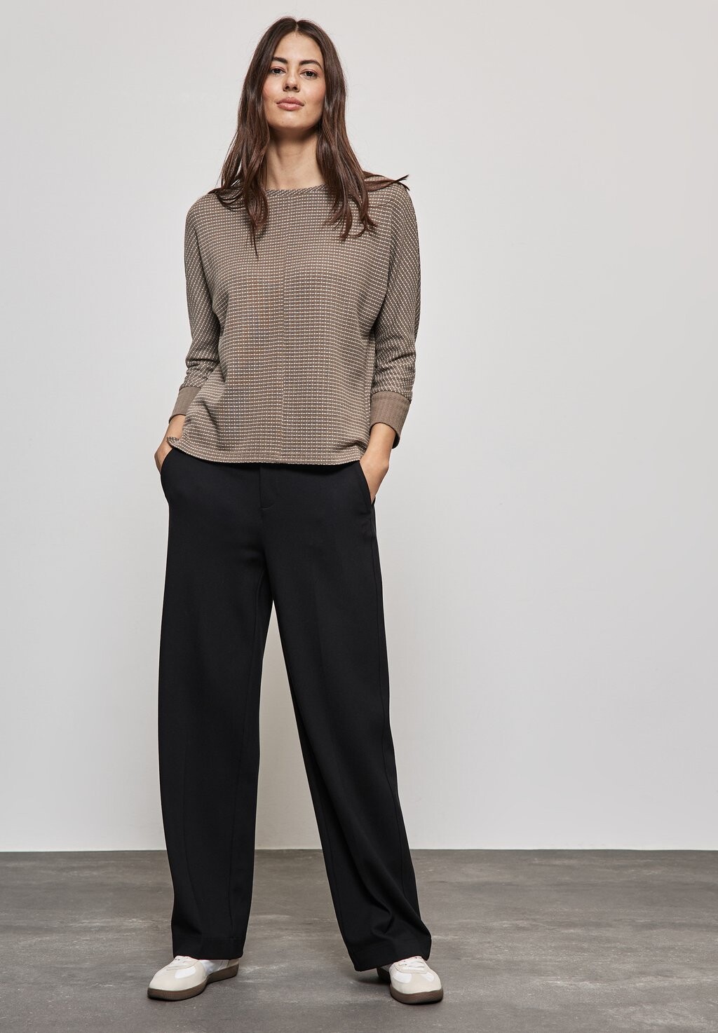 

Джемпер STRUKTUR LOOK Street One, коричневый