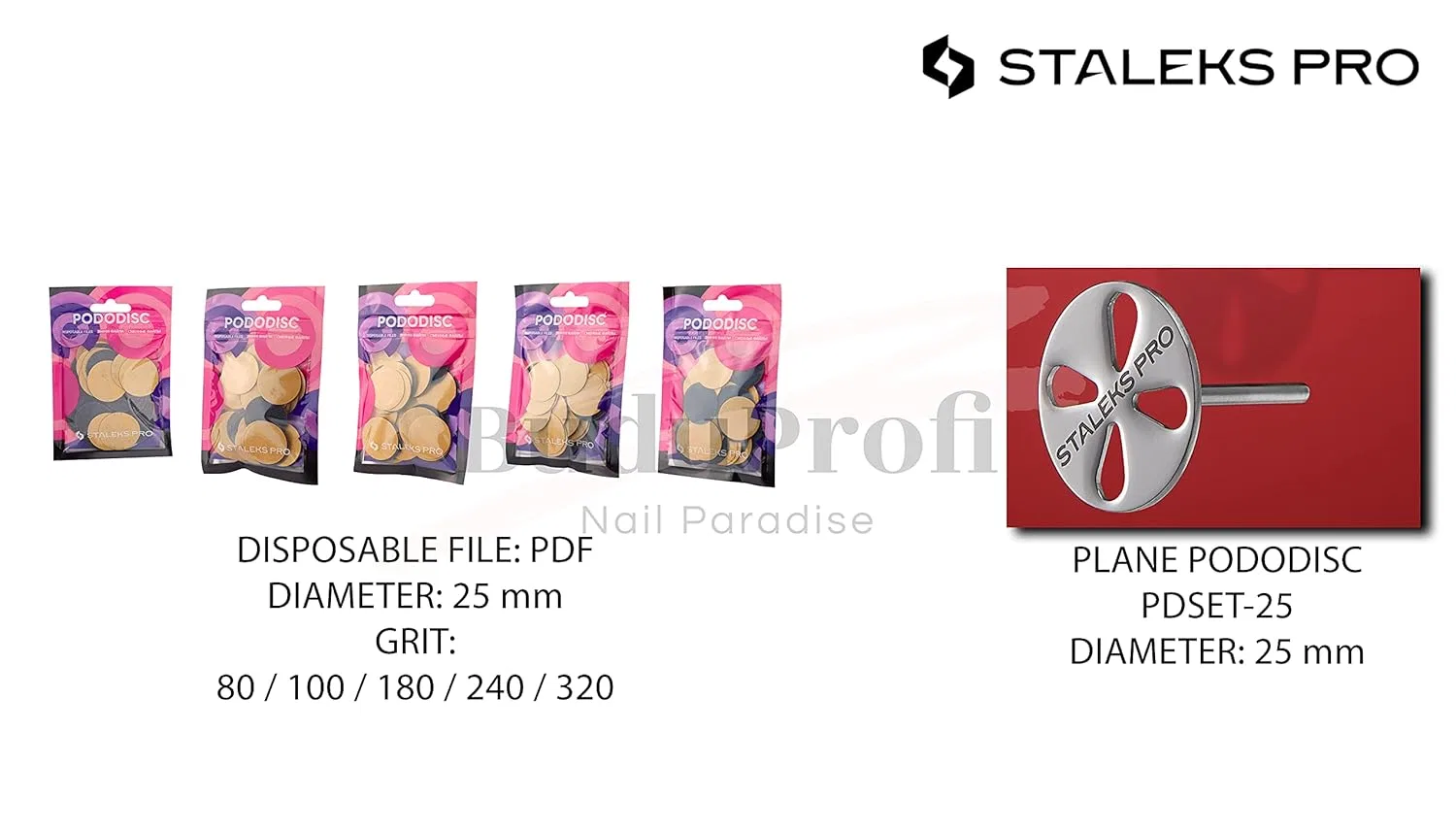 Сменные одноразовые клейкие диски STALEKS PRO Pododisc для педикюра Staleks — фото 3