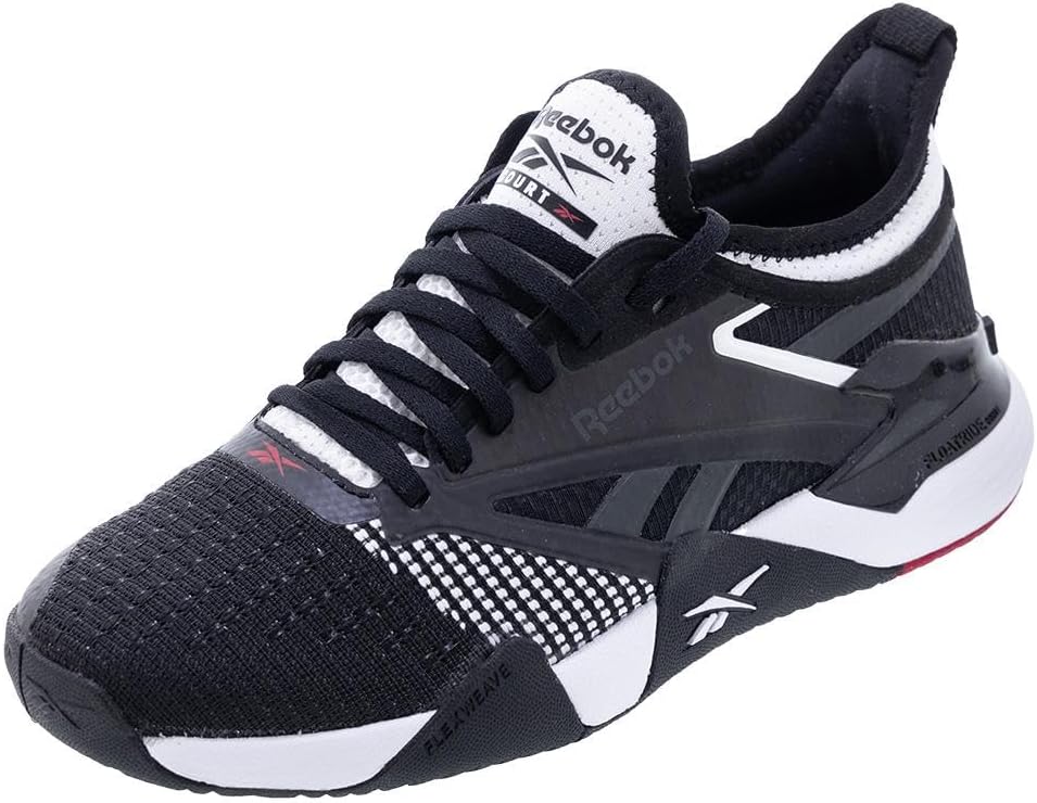 

Мужские спортивные кроссовки Reebok Nano Court для пикубола, белый/черный/красный