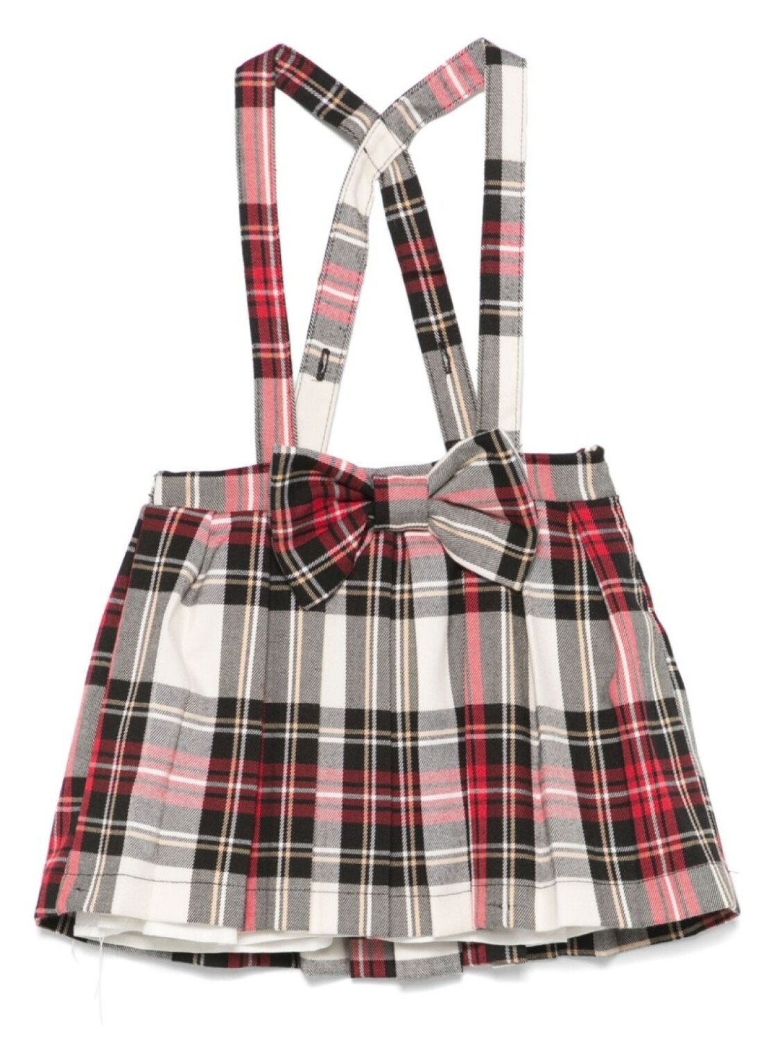 

Юбка в клетку Miss Grant Kids с бантом, серый