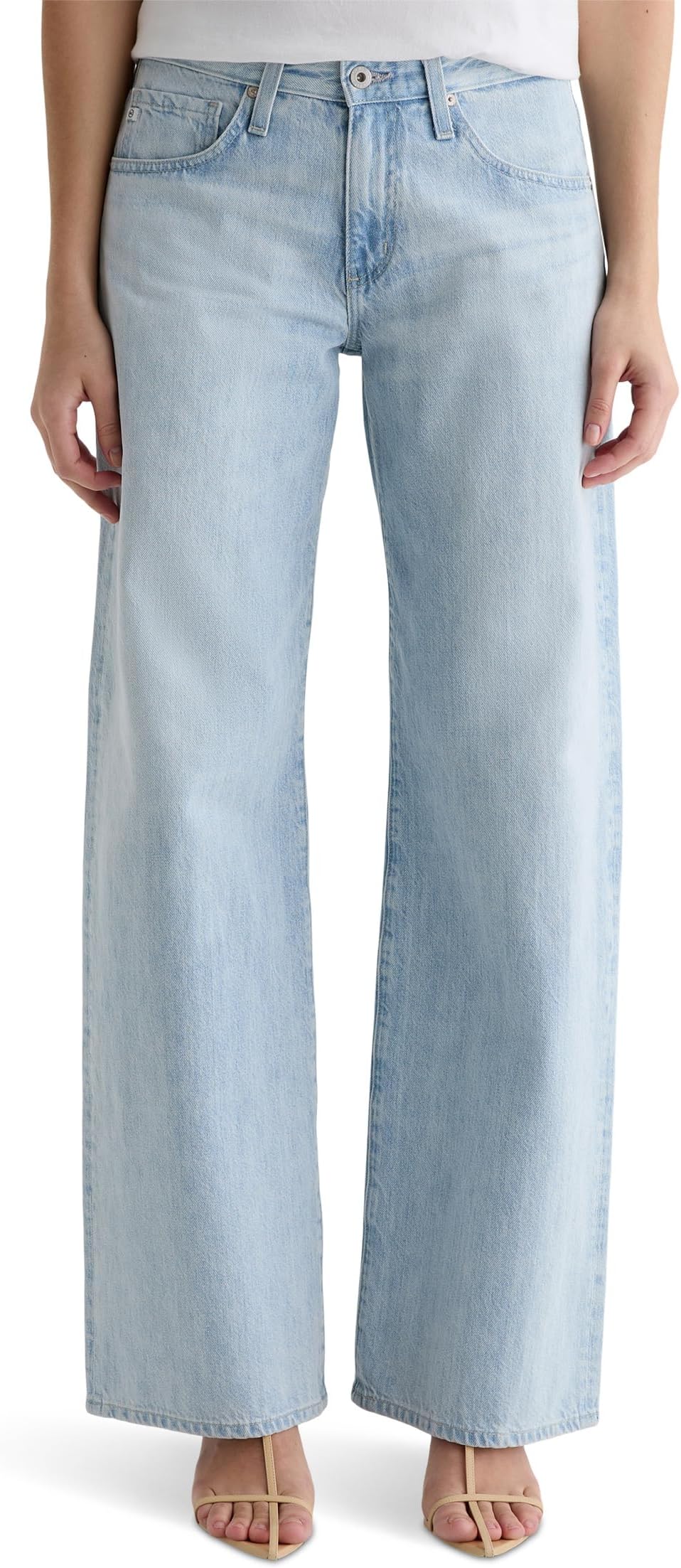 

Джинсы AG Jeans Adria Low Rise Baggy Wide Leg in Sunfaded, Sunfaded