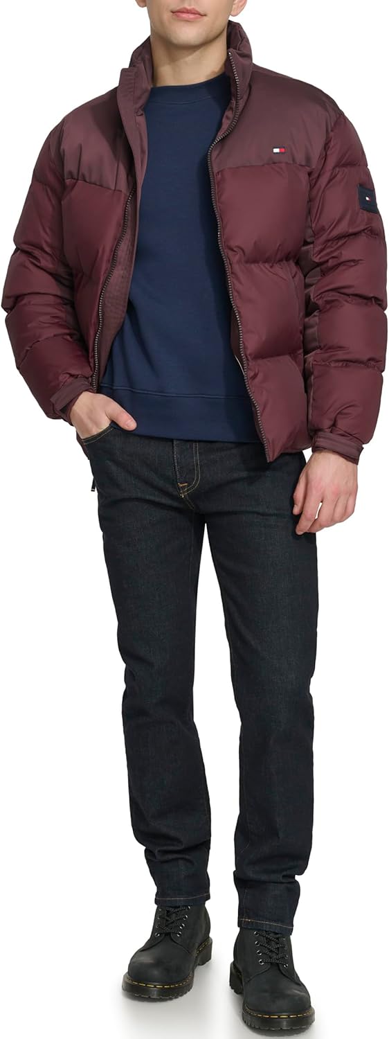 Мужская стеганая куртка Tommy Hilfiger из микс-медиа, Port — фото 2