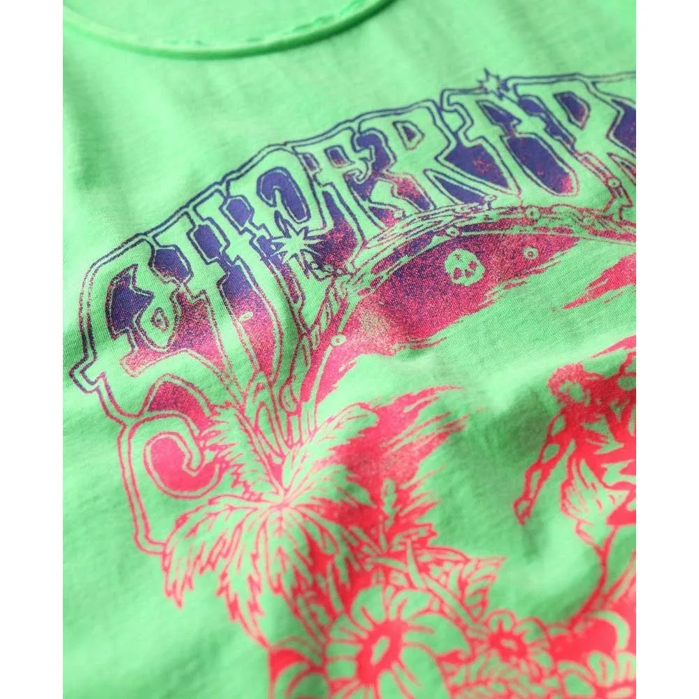 Футболка без рукавов Superdry Psych Surf Graphic Racer, зеленый — фото 2