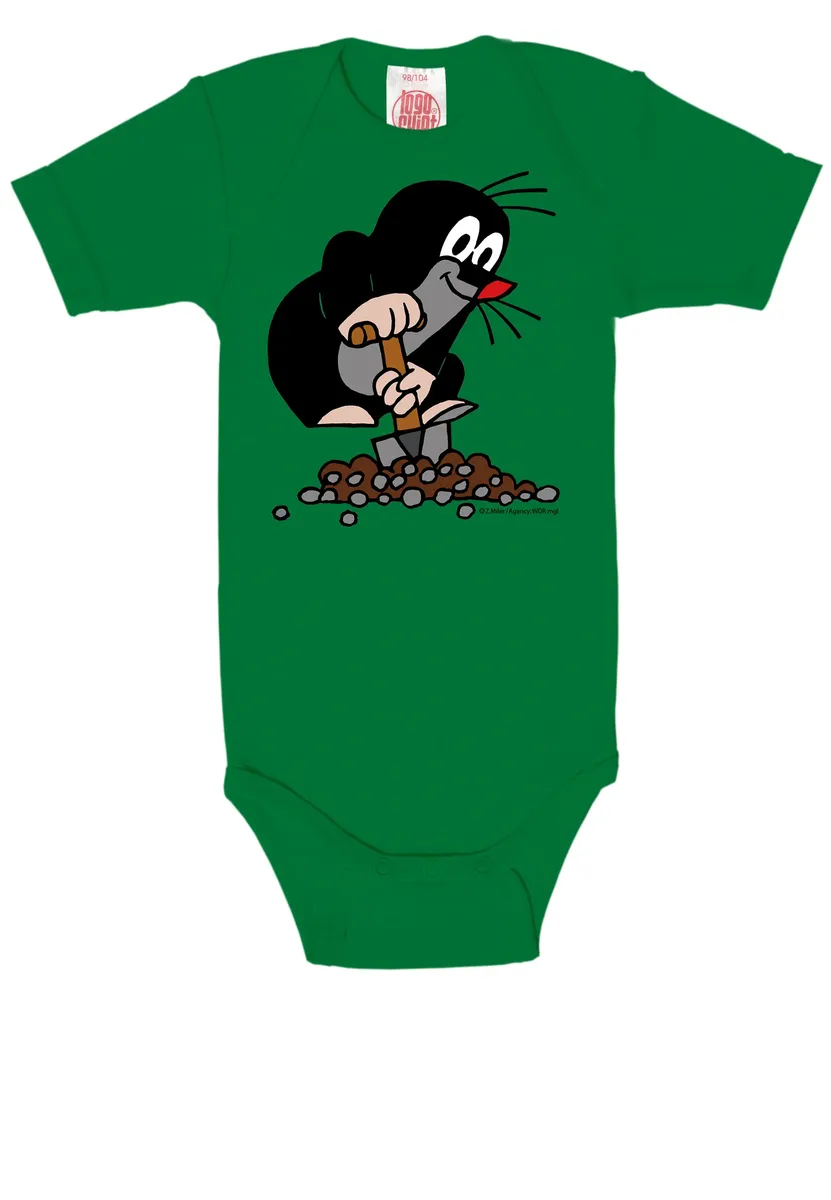 

Боди LOGOSHIRT с принтом The Little Mole, зеленый
