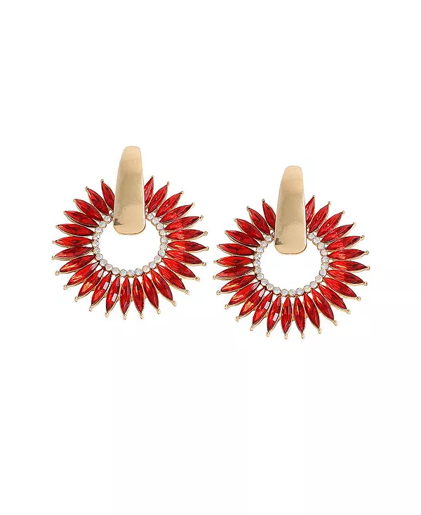 

Женские небесные серьги-капли Sohi, red