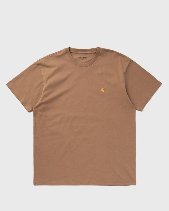 

Футболка Carhartt Wip S/S Chase Tee, цвет peanut / gold