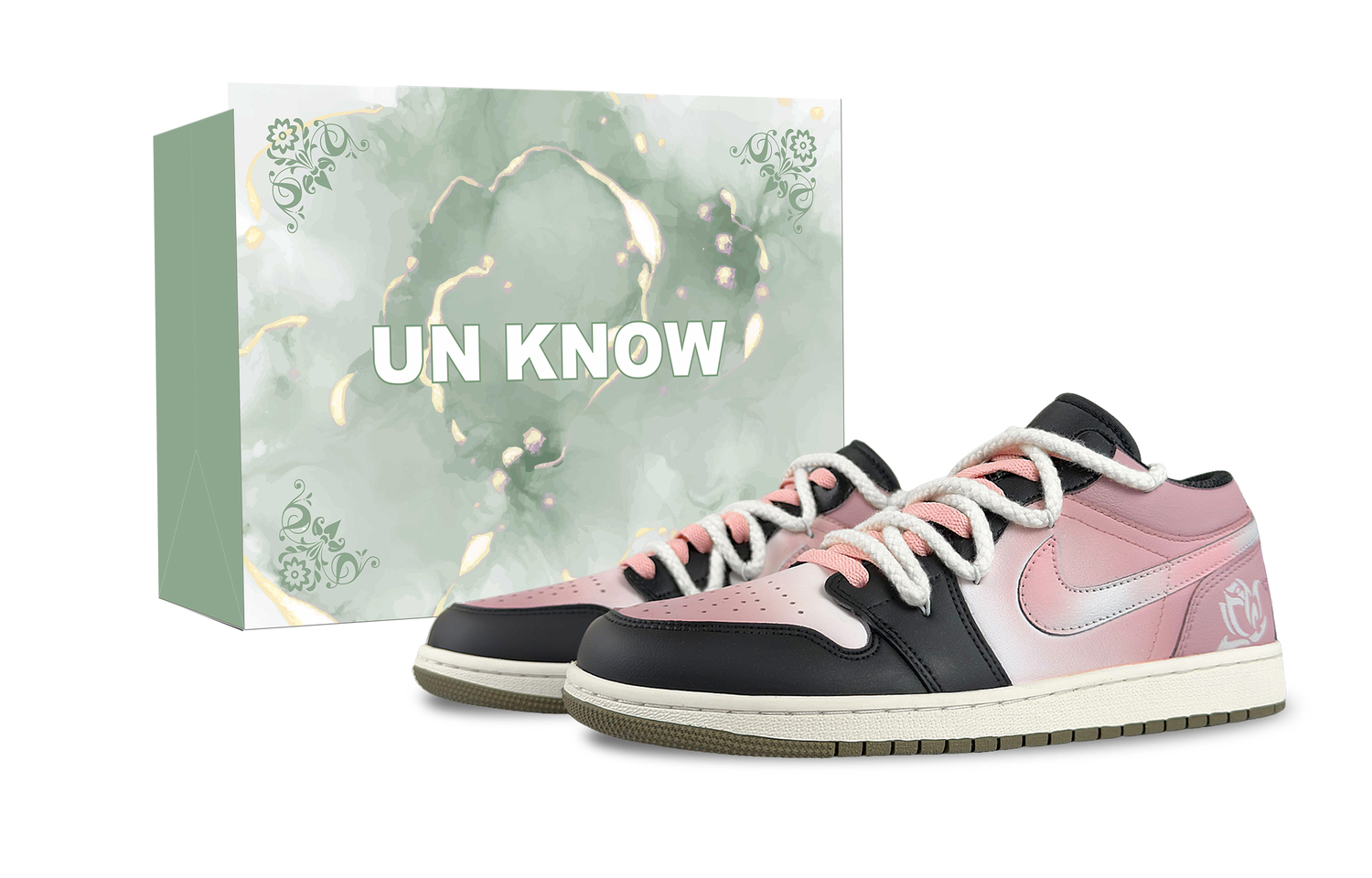 

Air 1 Crystal Rose нескользящие износостойкие низкие детские баскетбольные кроссовки Pink для подростков Jordan, розовый