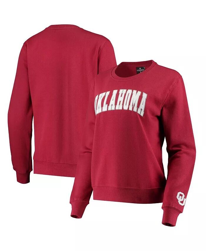

Женская толстовка-пуловер Oklahoma Sooners Campanile Colosseum, красный