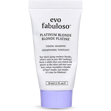 

Оттеночный шампунь Fabuloso Platinum Blonde, питательный, дорожный формат, 30 мл Evo