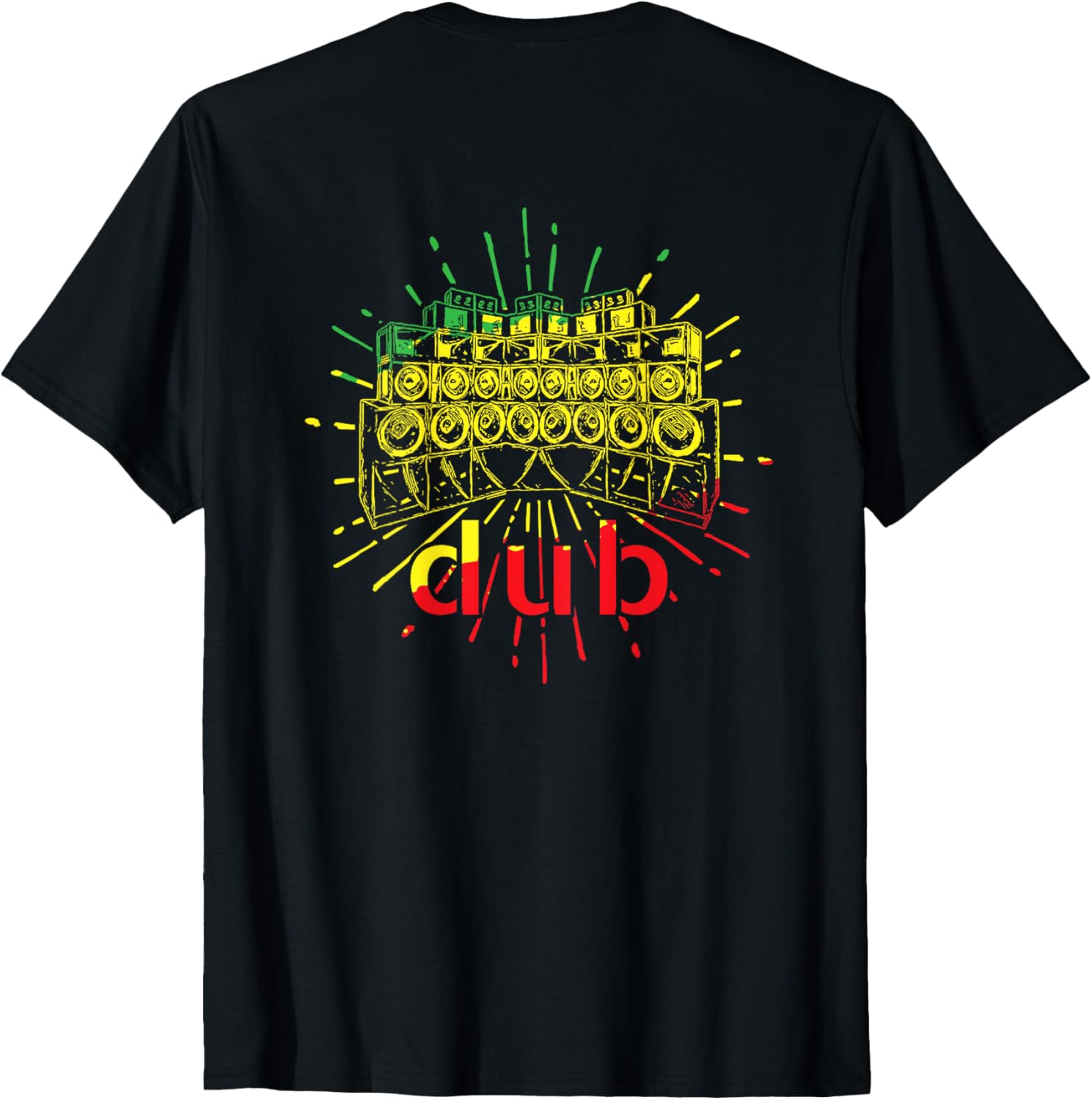 

Футболка DUB с изображением ямайской регги-музыкальной культуры и звуковой системы Race Select Dub Sound System, черный