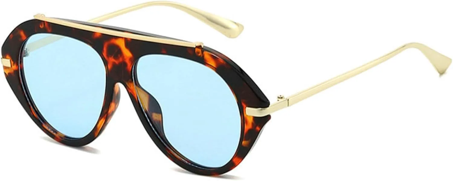 

Солнцезащитные очки Willochra Oversized Oval Pilot для женщин и мужчин в стиле 70-х, большие, роскошные, ретро, ​​черные, с защитой от УФ-излучения UV400, C14