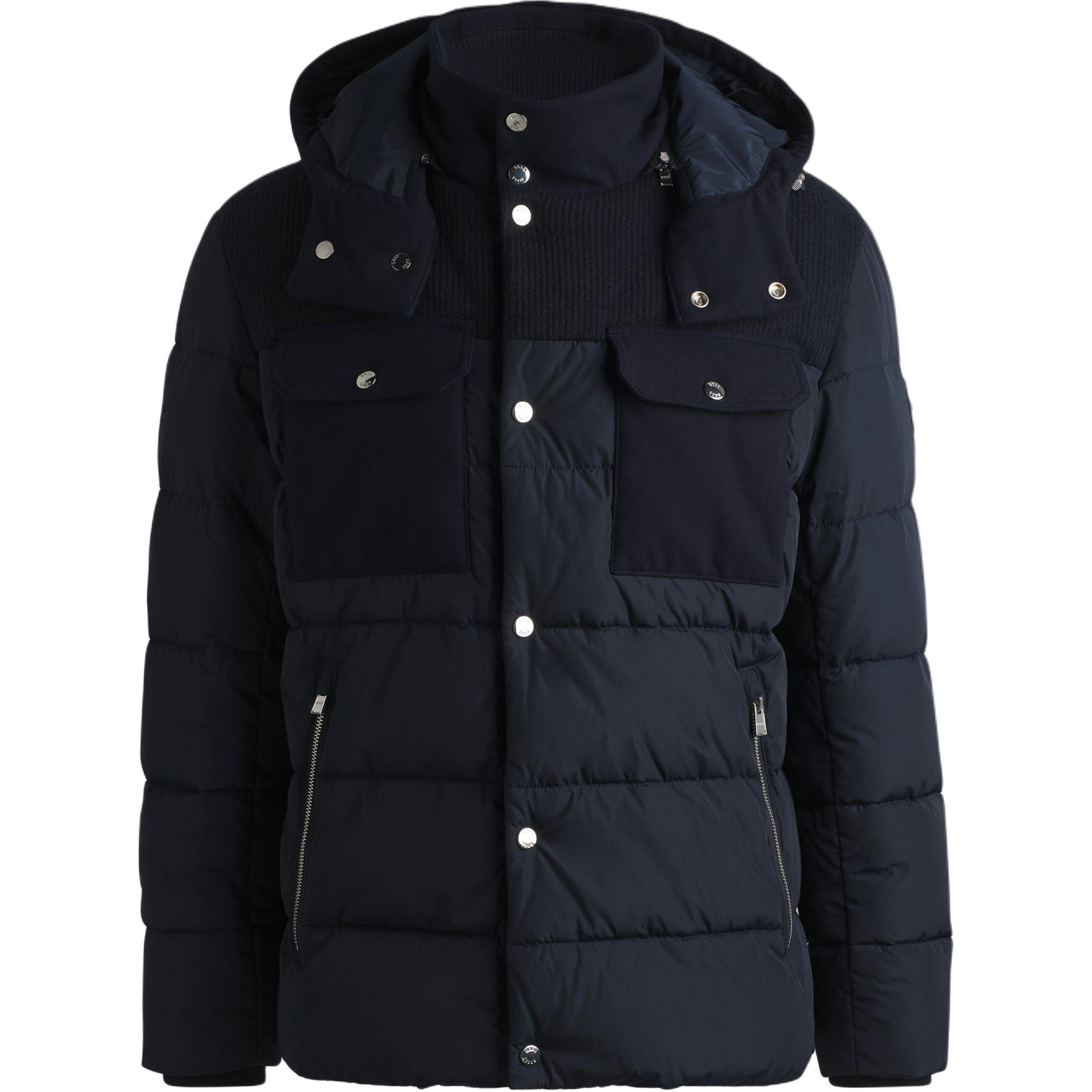 

HUGO BOSS Босс водоотталкивающая утепленная куртка, Dark Blue