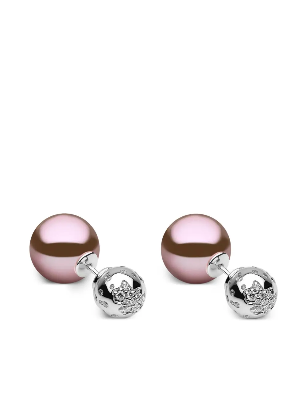 

Бриллиантовые серьги с пресноводным жемчугом Yoko London, белый