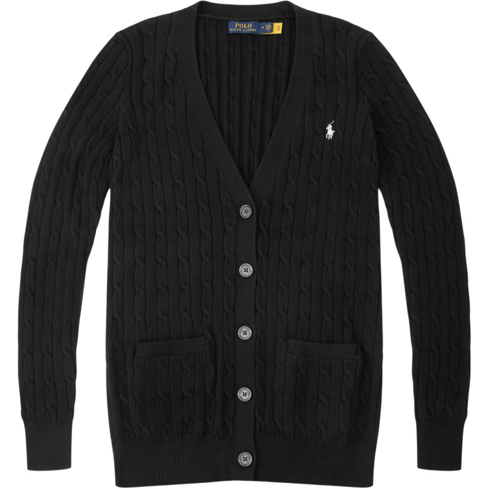 

Polo Ralph Lauren Вязаный свитер FW24 женский черный