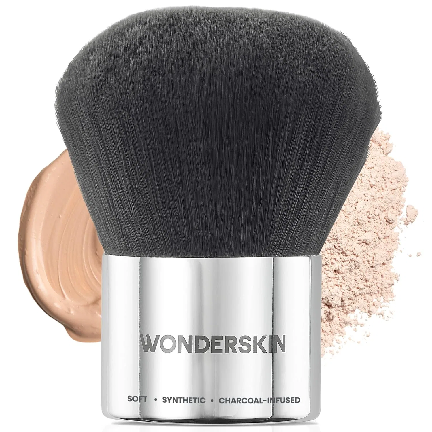 Кисть кабуки с круглым кончиком от Wonderskin Wonderskin, Dark Gray (Round Top)