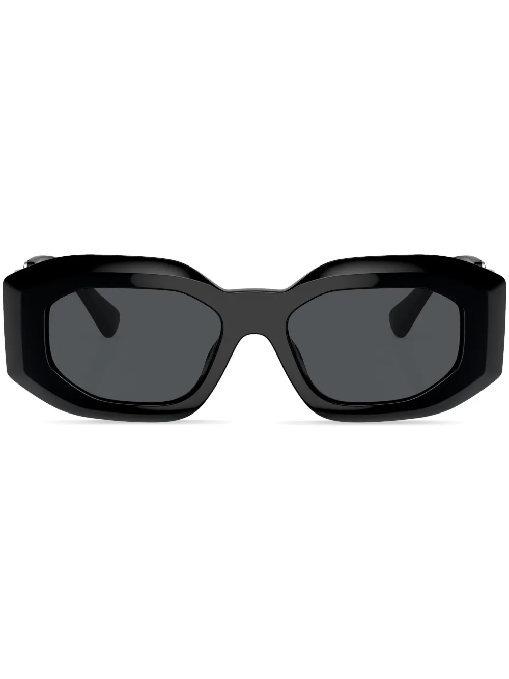 

Солнцезащитные очки в геометричной оправе с декором Medusa Versace Eyewear, черный