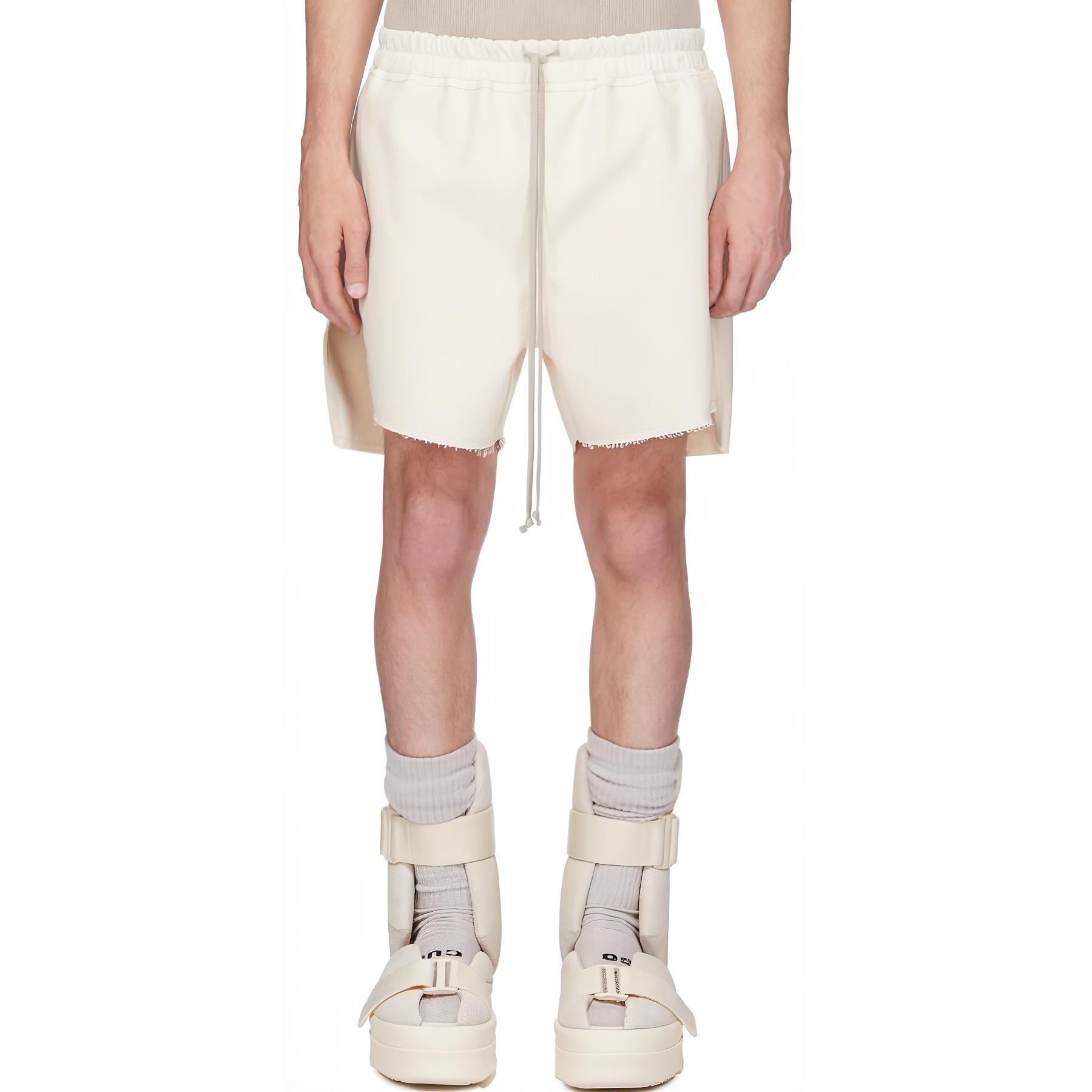 

Шорты с бахромой и шнурком RICK OWENS, Natural