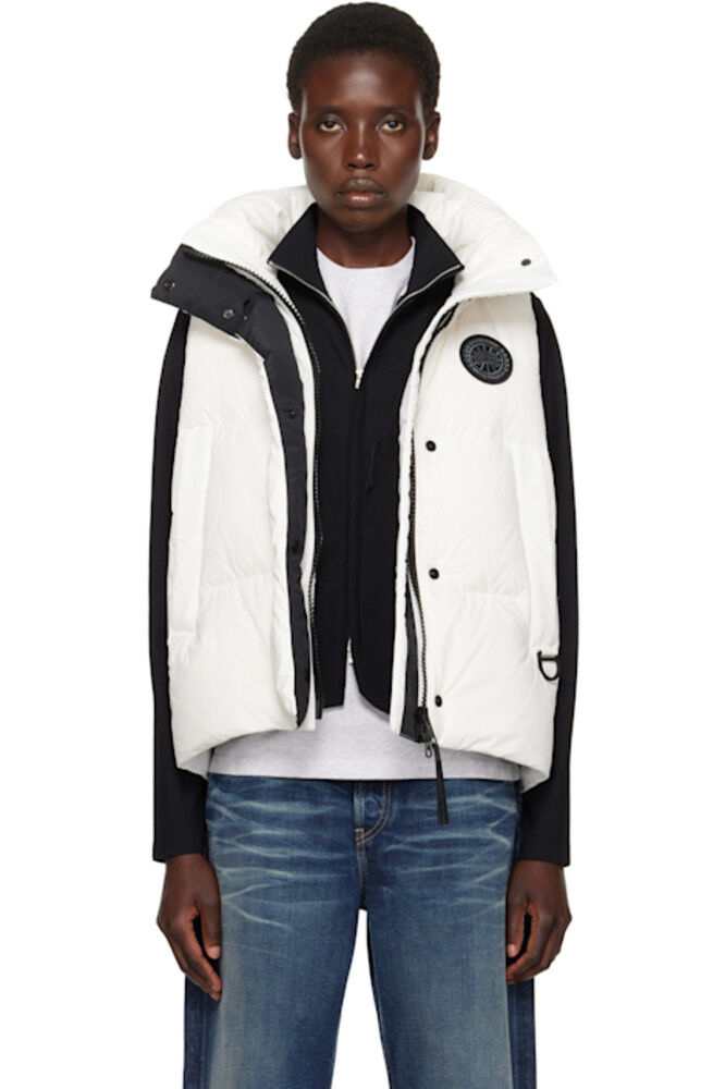

Белый жилет Junction Down 'Black Label' Canada Goose