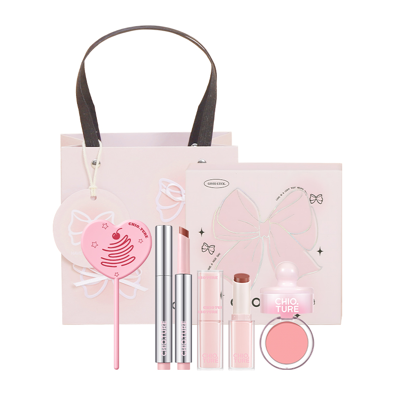 

CHIOTURE Розовый Sweetheart косметичка для контуринга легко растушевывается блеск для губ без макияжа натуральный