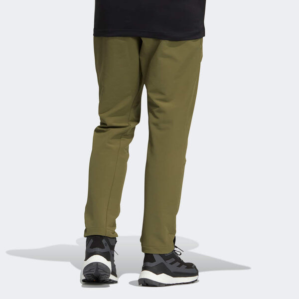 Спортивные штаны Adidas Terrex DWR Pants 'Olive Green', зеленый — фото 3