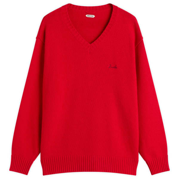 

Свитер цвета смородины Bode, красный