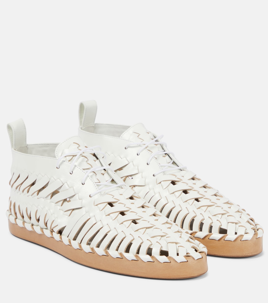Кожаные мокасины Jil Sander, Optic White