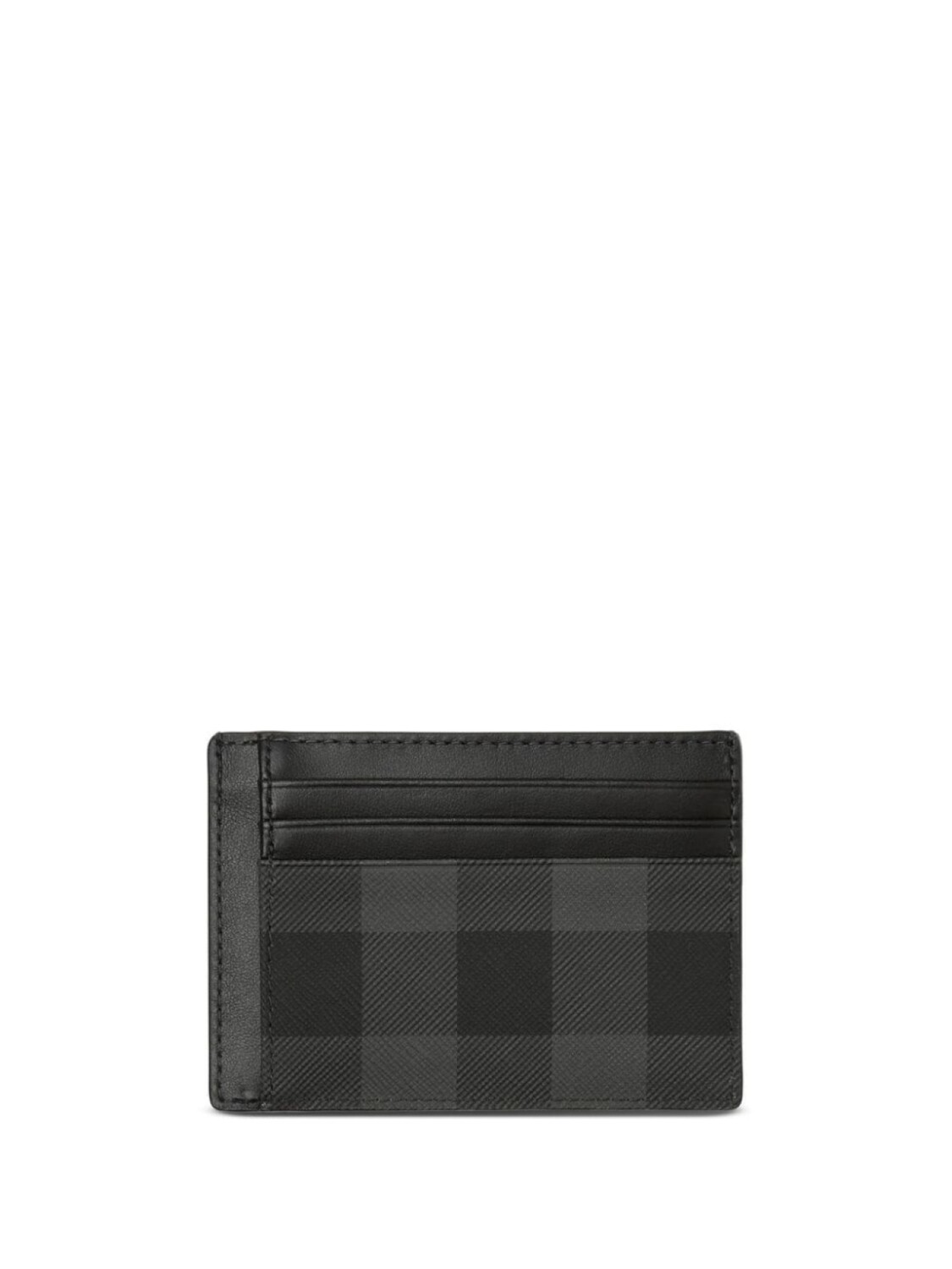 

Burberry клетчатый картхолдер с зажимом для банкнот, серый