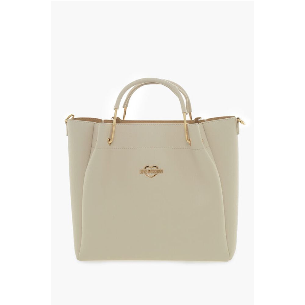 

Бежевая полиэтиленовая сумка-тоут Moschino, Beige