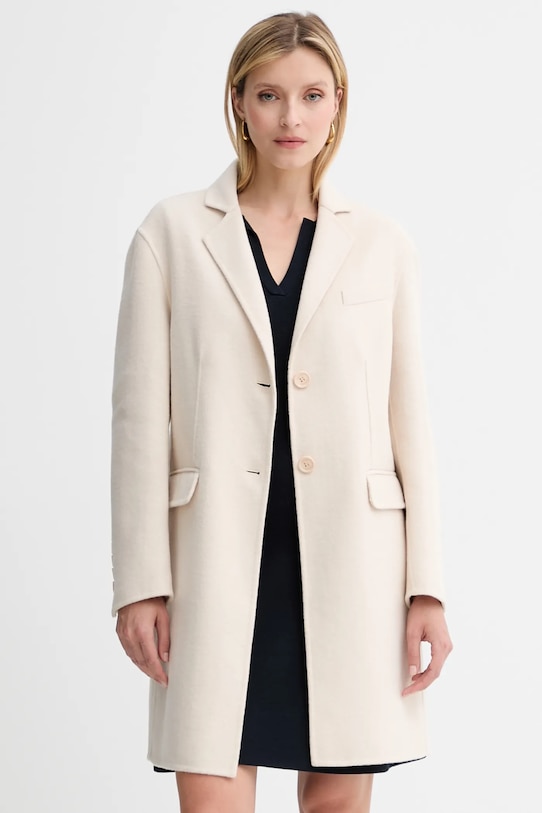

Пальто из хлопковой смеси Twinset, бежевый