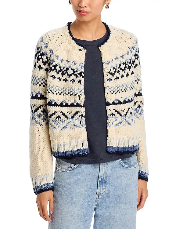 

Кардиган в стиле Fair Isle Velvet By Graham & Spencer, мультиколор