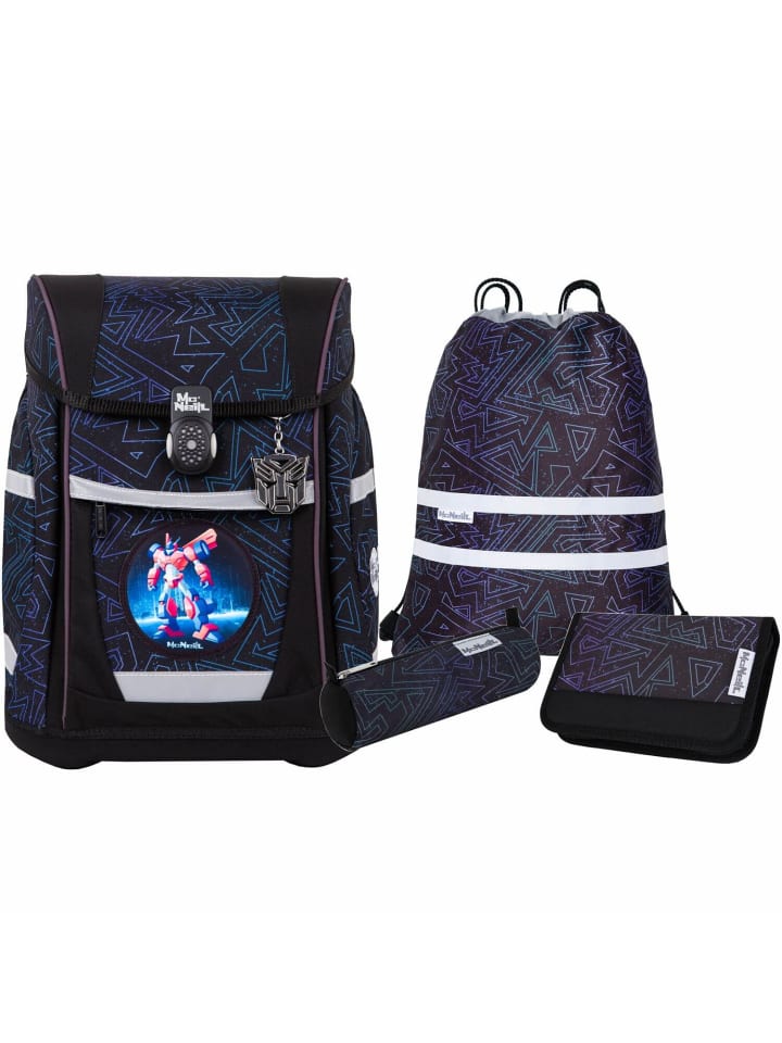 

McNeill Набор школьных сумок TENERO из 5 предметов, TRON, черный