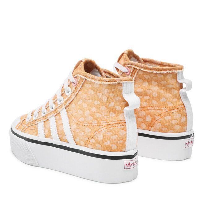 Кроссовки adidas Disney Nizza Platform Mid GZ1657 Ftwwht/Legbur/Owhite, оранжевый — фото 3