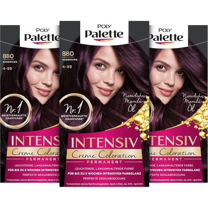 

Интенсивный кремовый оттенок 4-99/880 Баклажановый уровень 3 Palette