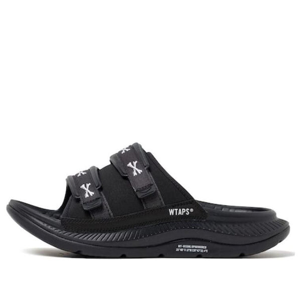 

Тапочки x wtaps ora luxe 'jet black' Hoka One One, черный