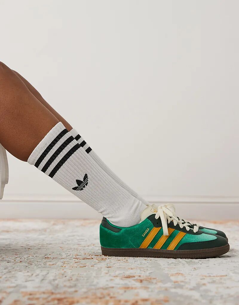 

adidas Originals – Samba OG – Кроссовки зеленого и желтого цветов