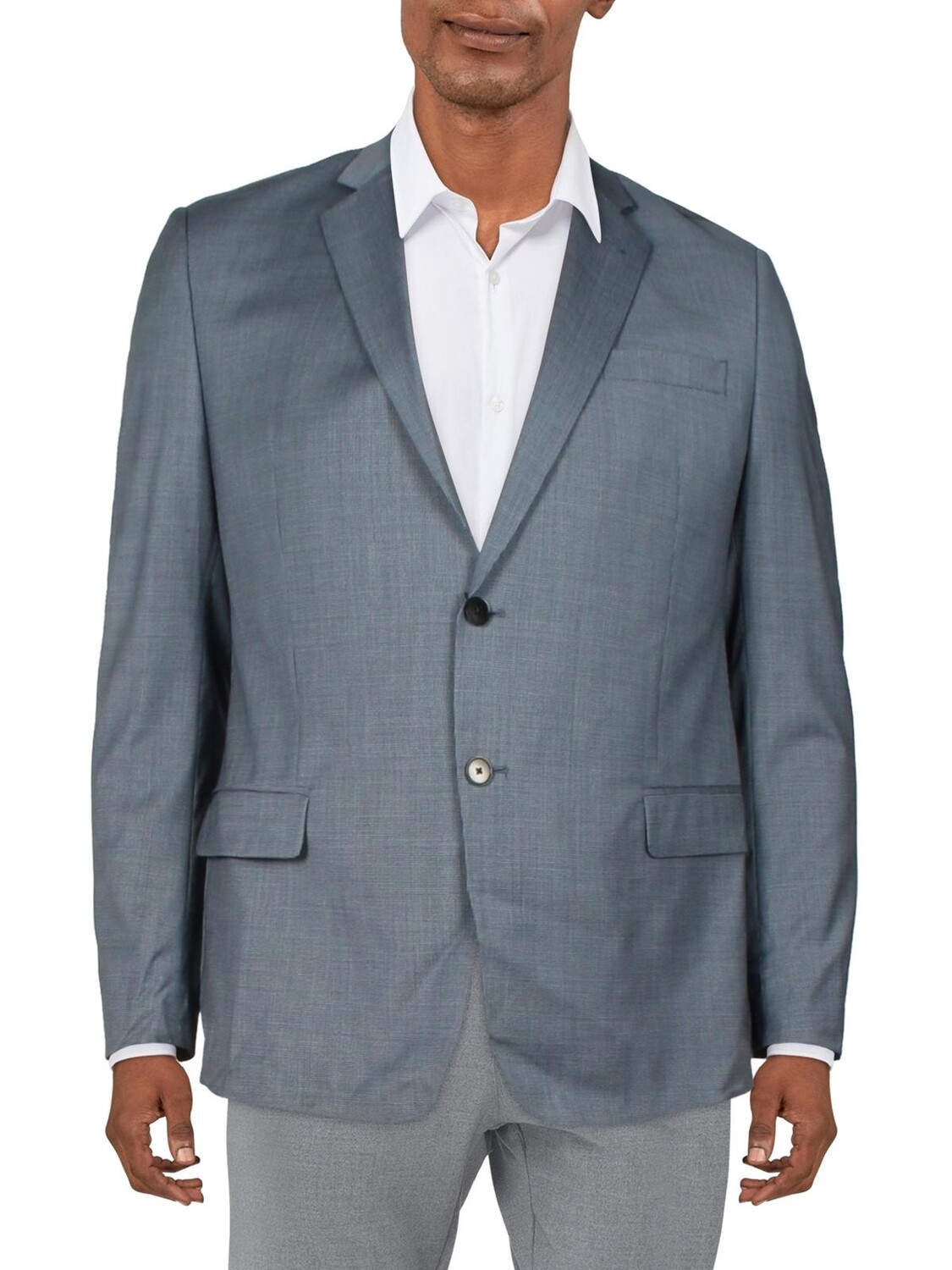 

Мужской пиджак с двумя пуговицами для деловой карьеры Armani Exchange, цвет Shadow Plaid Blue