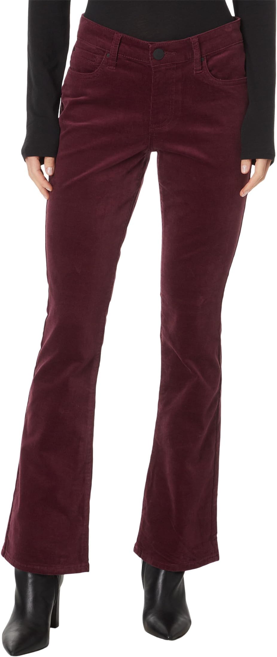 

Джинсы KUT from the Kloth Petite Karen Baby Bootcut in Corduroy, цвет Wine