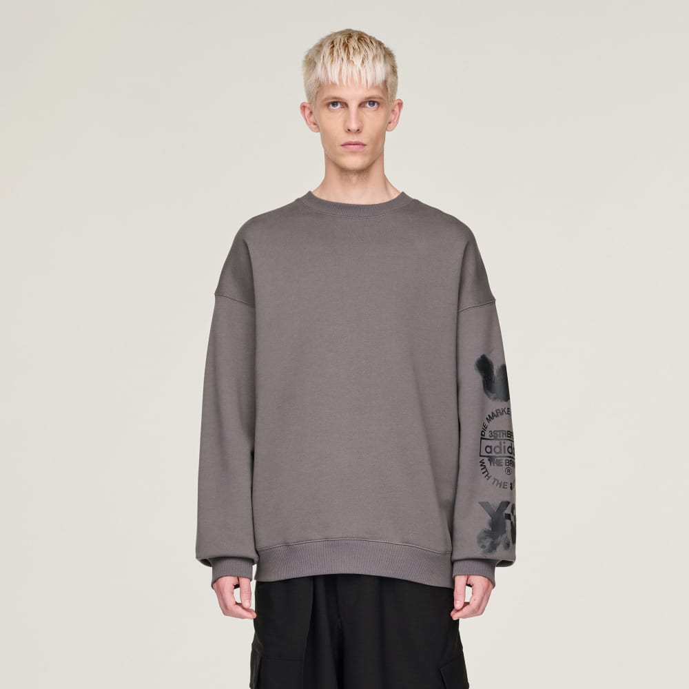 

Толстовка Adidas Y-3 Graphic Crew Sweatshirt, цвет Granite