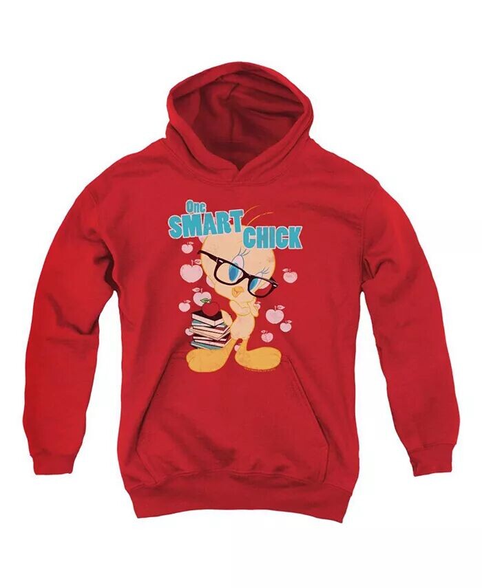 

Толстовка с капюшоном Youth One Smart Chick Looney Tunes, красный