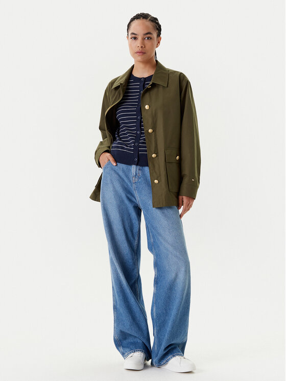 Переходная куртка стандартного кроя WW0WW45620 Tommy Hilfiger, зеленый — фото 2