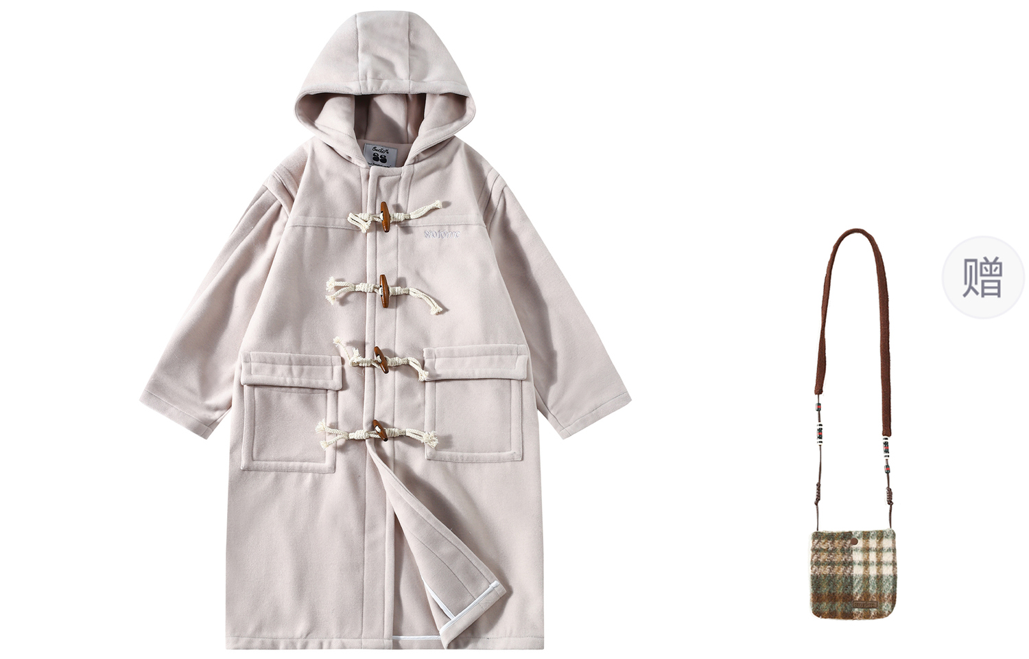 

Saotome Женское пальто, Beige (Comes with Crossbody Bag)