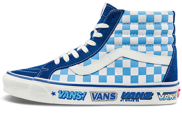 

Кроссовки Vans Unisex Style 38 Sneakers Blue/White, Серый, Кроссовки Vans Unisex Style 38 Sneakers Blue/White