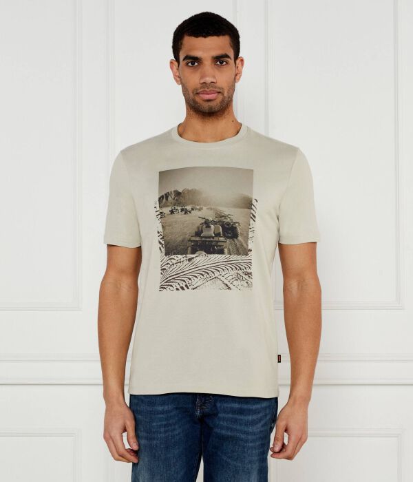 

Футболка te_dunetrace Regular fit Boss Orange, желтый