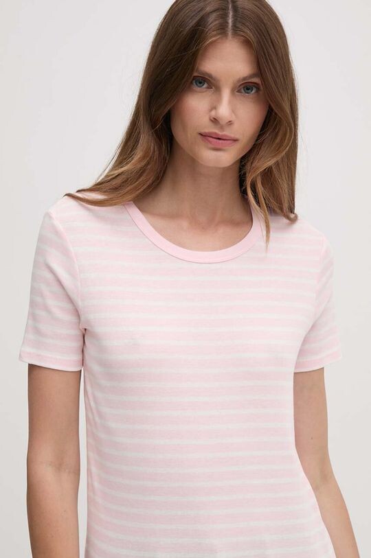 

Хлопковая футболка United Colors of Benetton, розовый