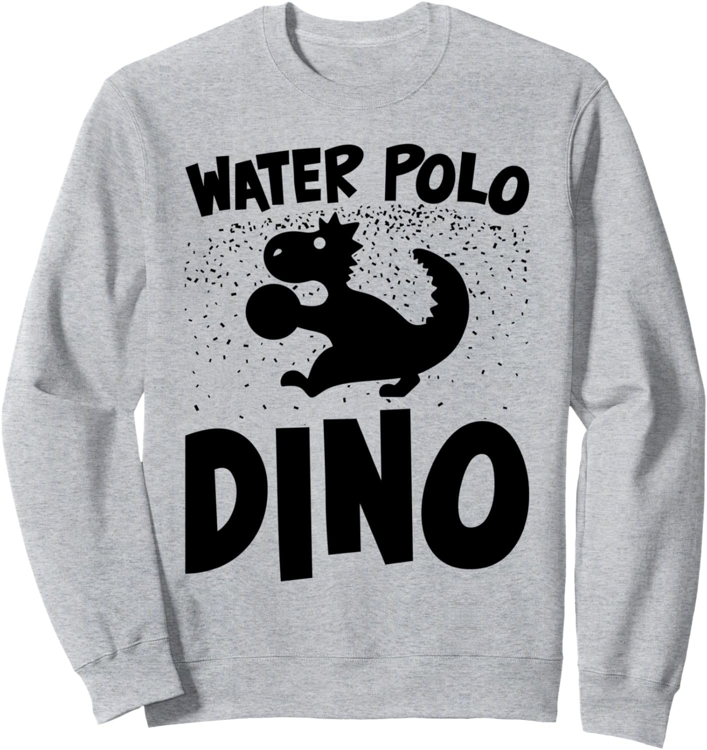 

Динозавр для водного поло - Толстовка с динозавром для водного поло Funny Water-Polo Dinosaur, серый